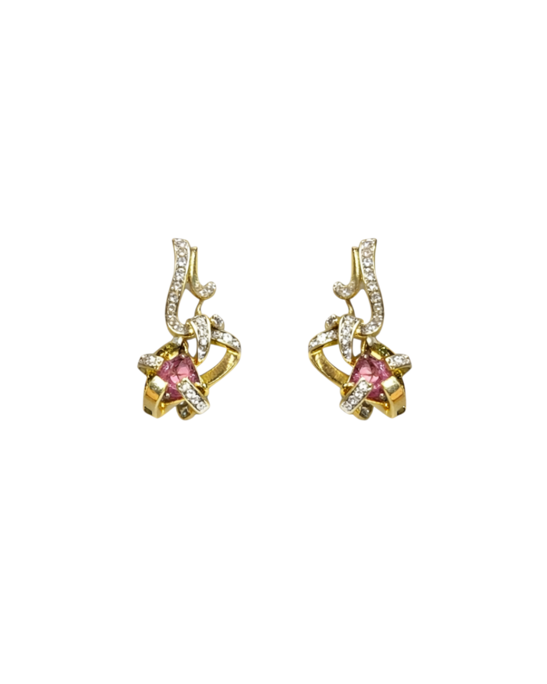 Diamond Tourmaline Silver Pendant Set - Image 2