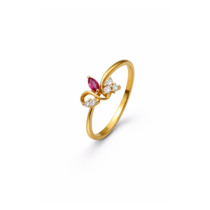 Ruby & Diamond Gold Ring