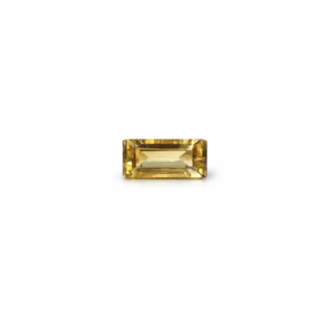 Golden Topaz & Diamond Gemstone Silver Ring