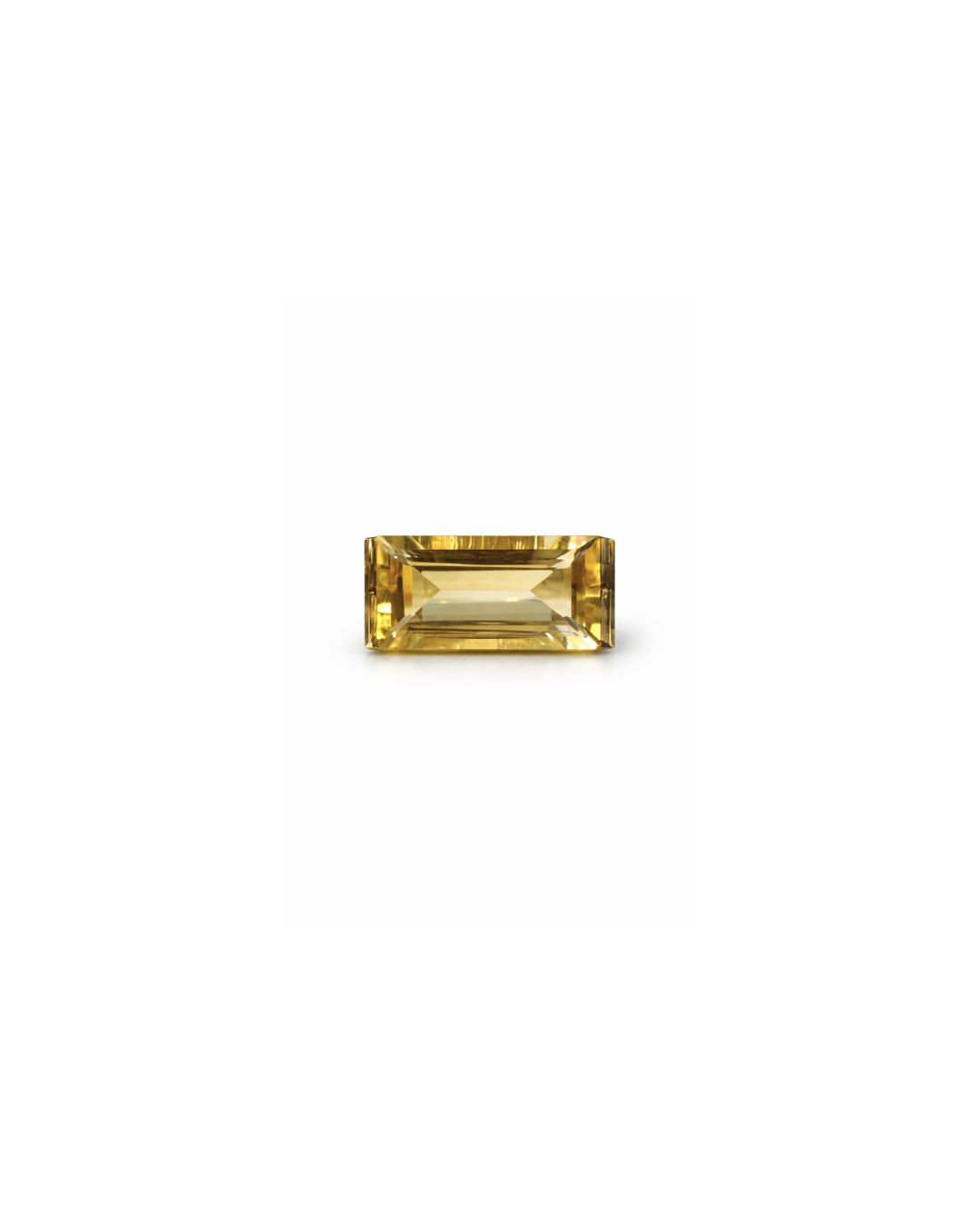 Golden Topaz & Diamond Gemstone Silver Ring