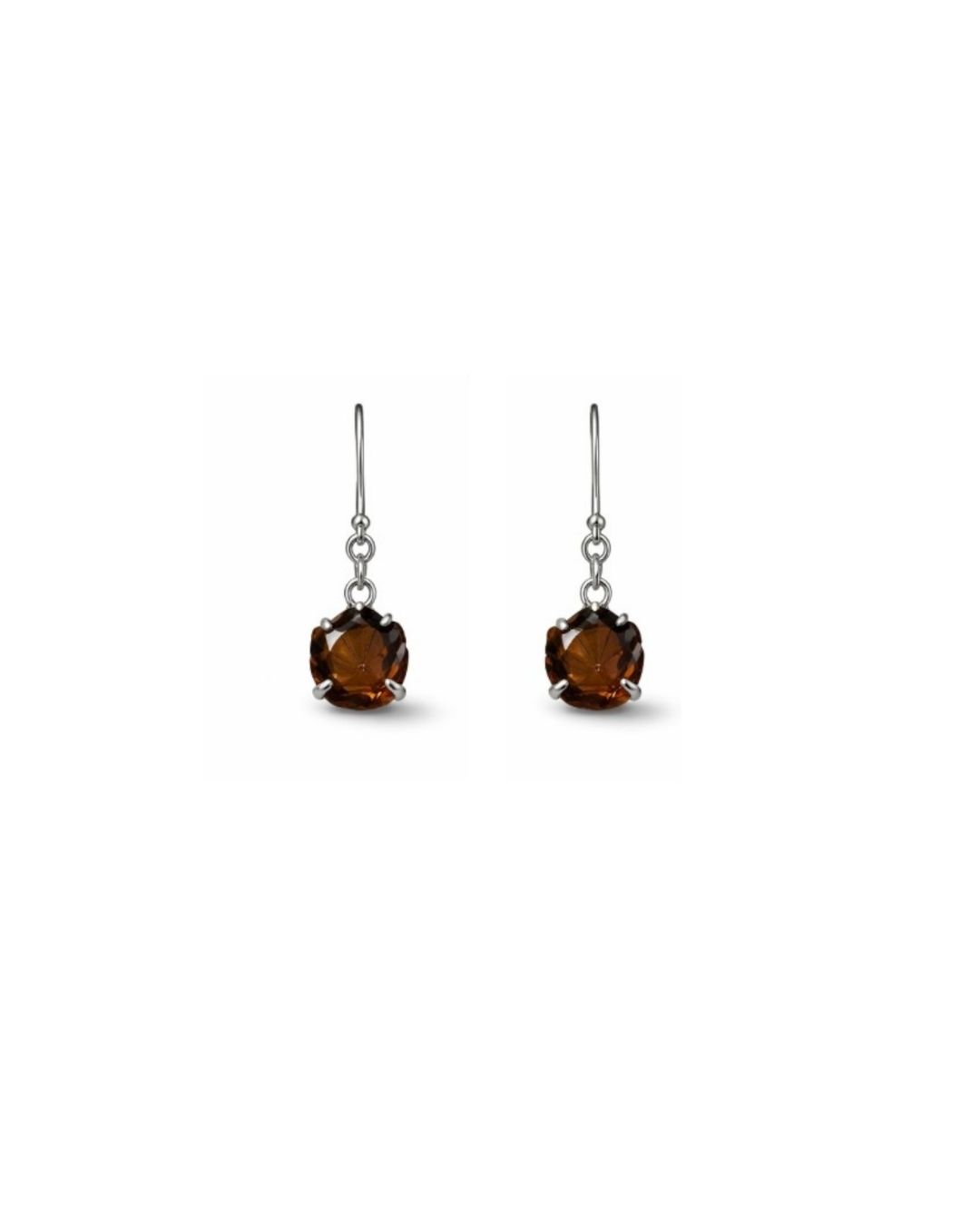 Timeless Smoky Quartz Laser Cut Sterling Silver Pendant Set - Image 2