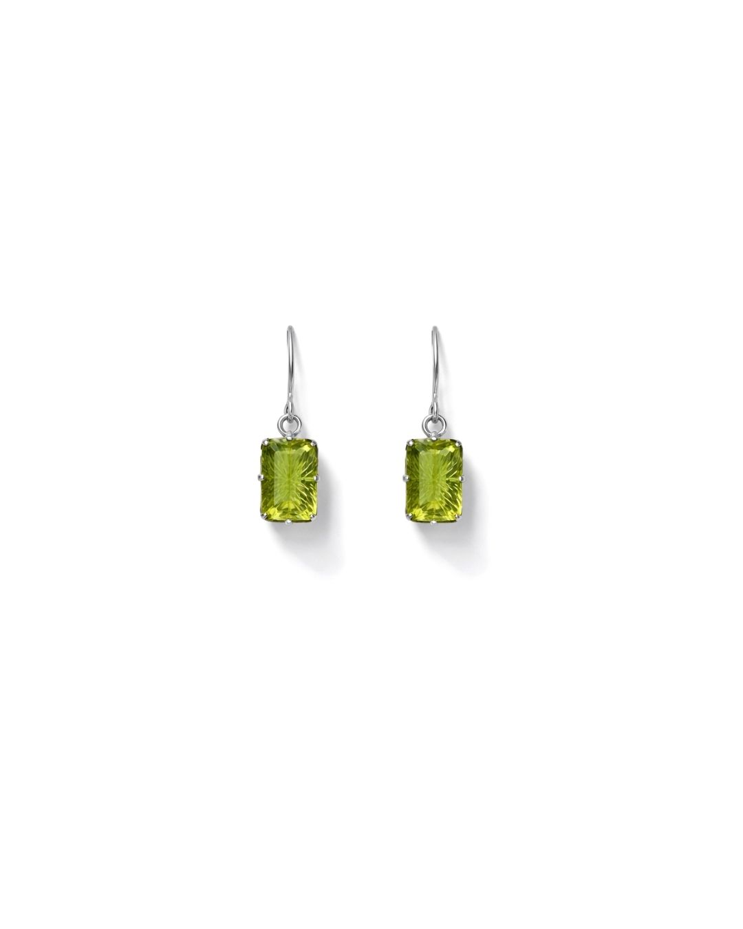 Refined Lemon Topaz Rectangular Pendant Set in 92.5 Sterling Silver - Image 2