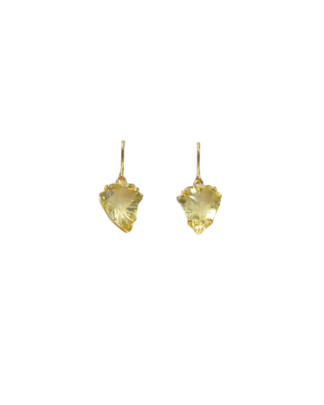 Graceful Lemon Topaz Fancy Pendant Set in 92.5 Gold Plated Sterling Silver - Image 3