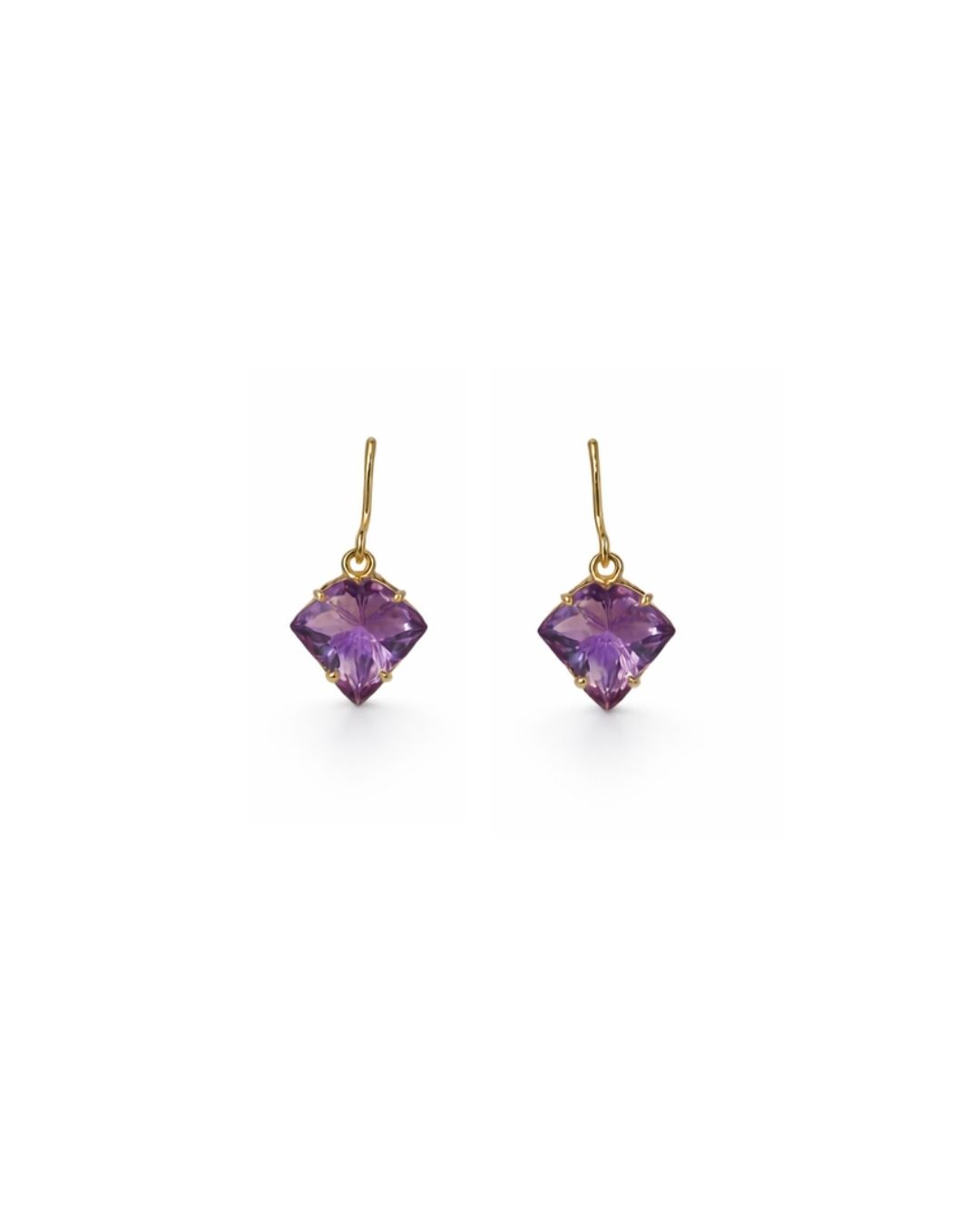 Amethyst Fancy Shape Pendant Set - Image 2