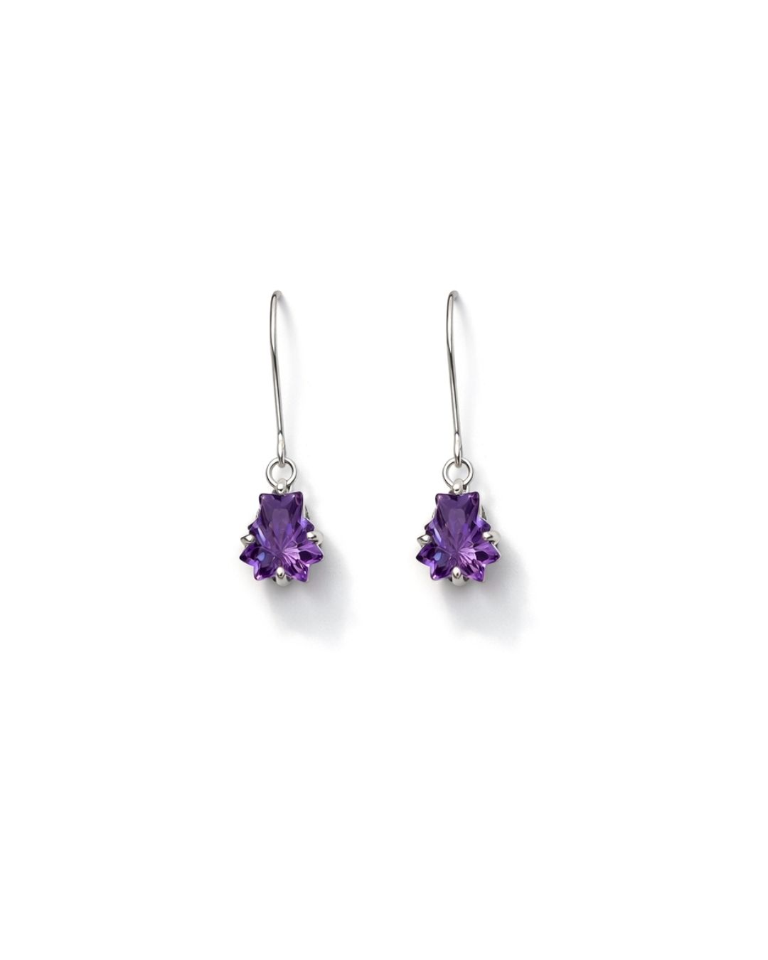 Charming Amethyst Fancy Shape Pendant Set - Image 2