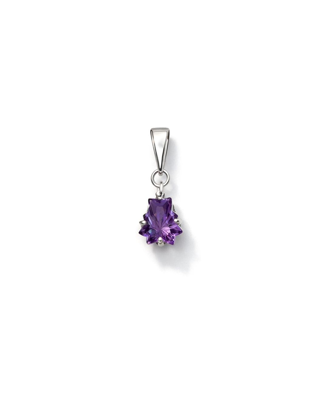 Charming Amethyst Fancy Shape Pendant Set - Image 3