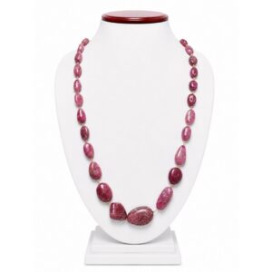 Elegant Ruby Light Tumble Mala