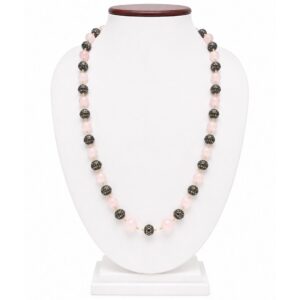 Rose Quartz Antique Grace Mala Necklace