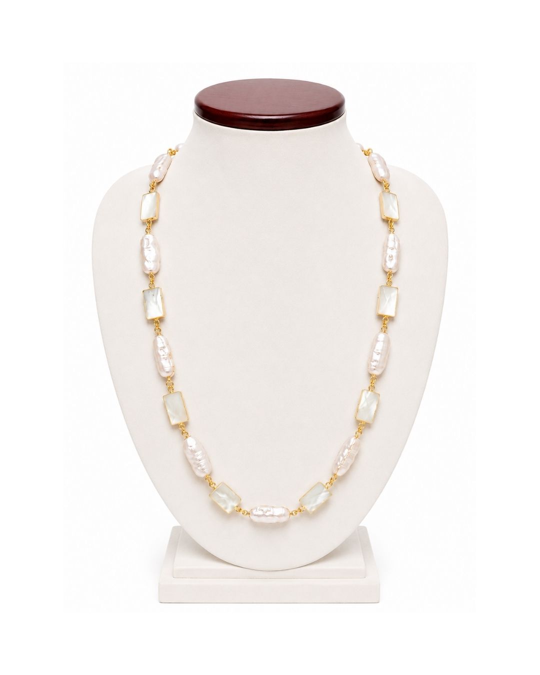 Moonstone Pearl Grace Mala Necklace