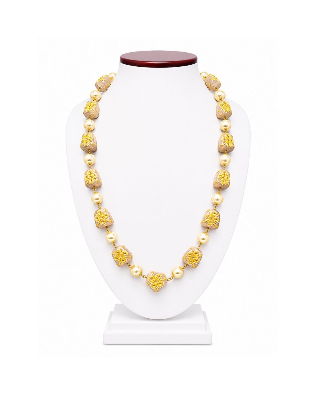 Designer Kundan Work Quartz Mala