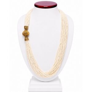 Timeless Hydro Pearl Metal Ball Mala