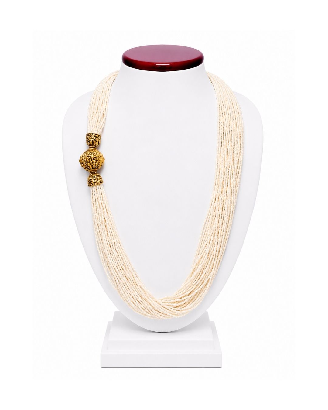 Timeless Hydro Pearl Metal Ball Mala