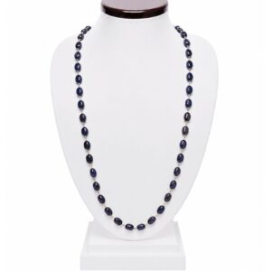 Celestial Blue Sunstone Gold Chain Mala