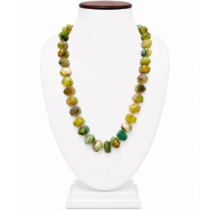 Natural Bi-Colour Agate Statement Mala Necklace